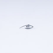 Modern Abstract CZ Stud Earrings in 925 Sterling Silver