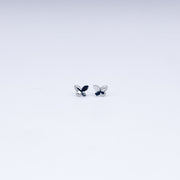 Butterfly Sparkle Stud Earrings in 925 Sterling Silver with CZ Accents