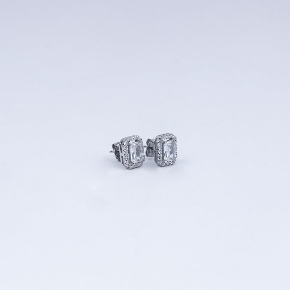 Stone Studded Zircon Necklace Set In 925 Sterling Silver