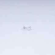 Princess-Cut Radiance in 925 Sterling Silver Stud Earrings