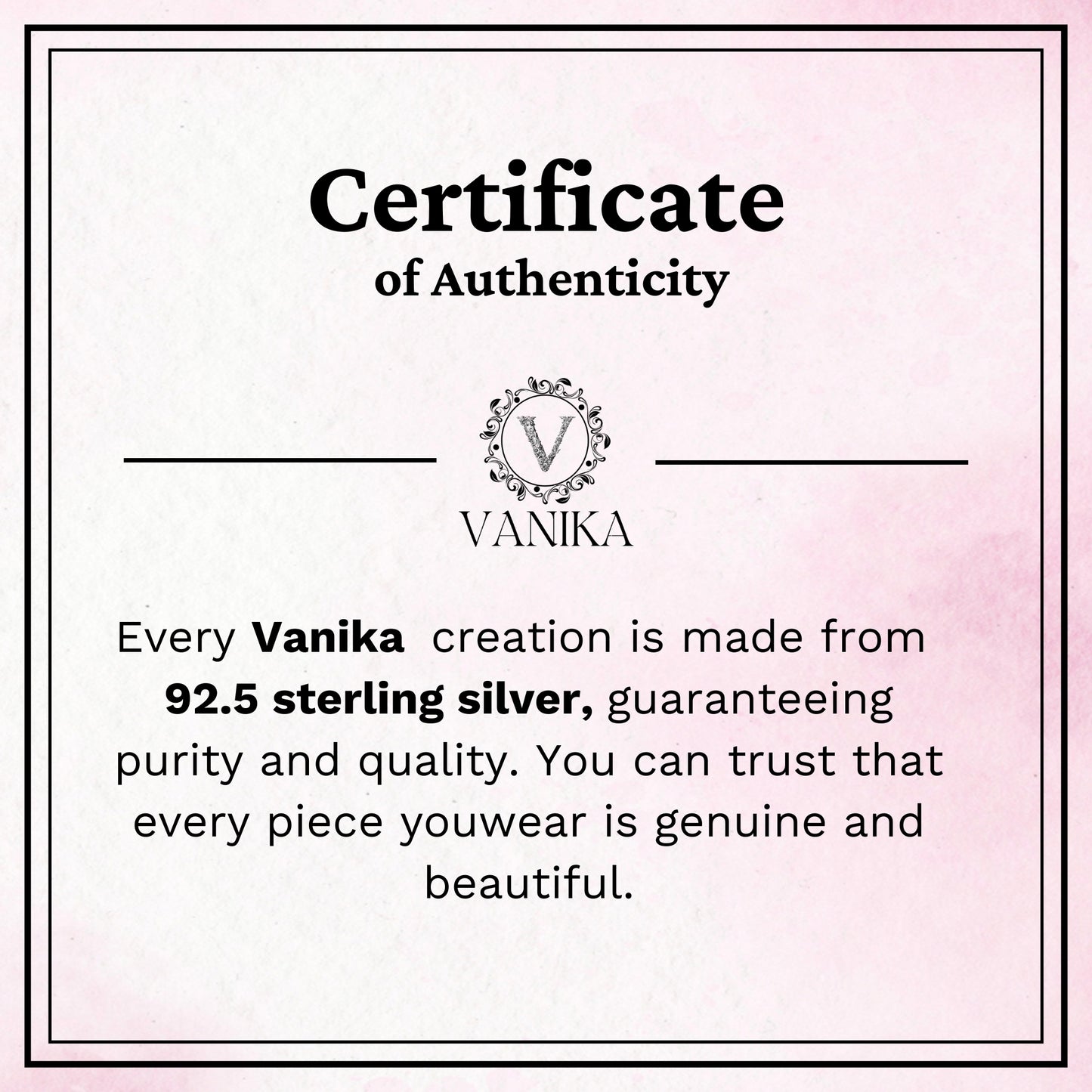 Double Sided Radiating Zircon Charm Bracelet In 925 Sterling Silver - Vanika