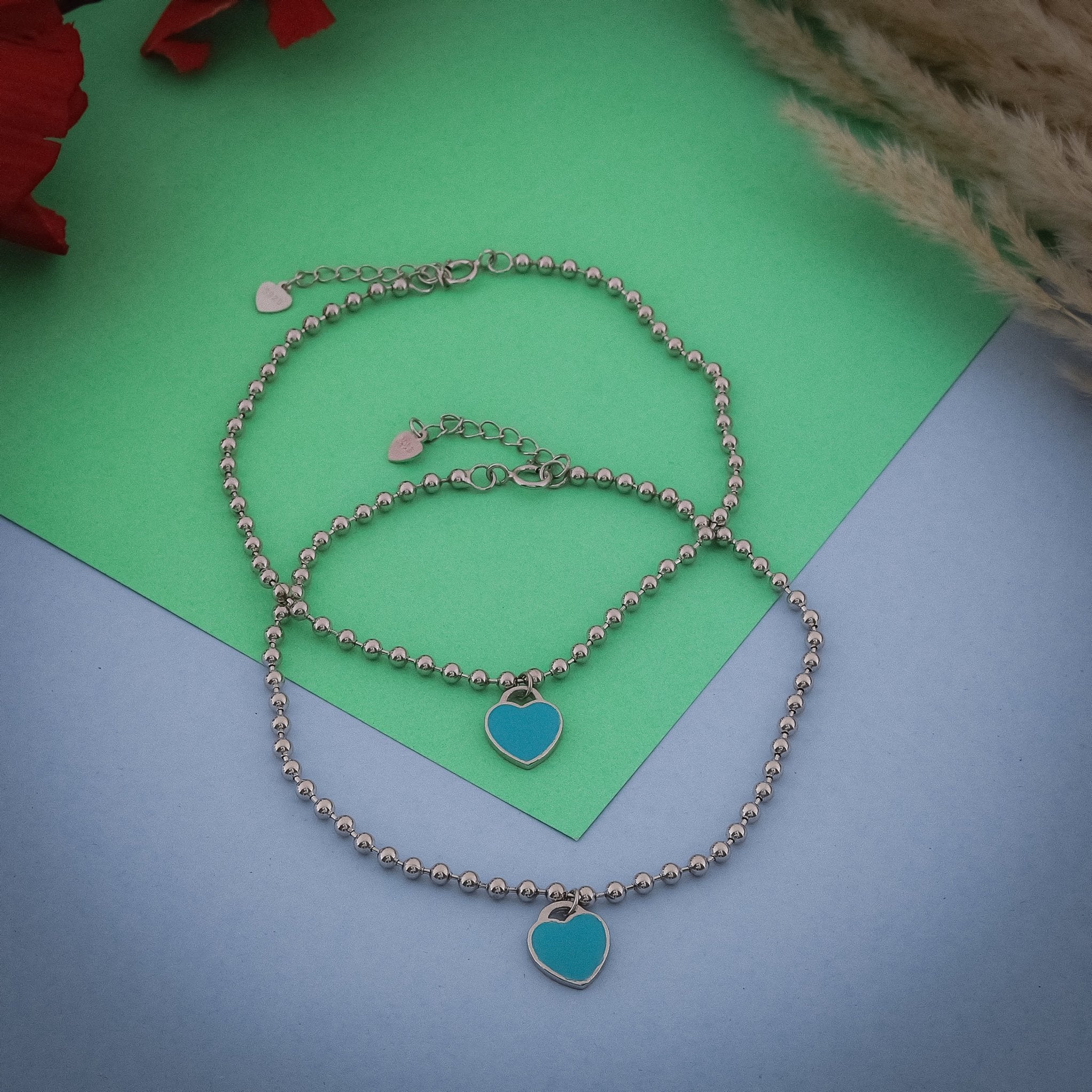 Dainty Heartfelt Anklet In 925 Sterling Silver - Vanika