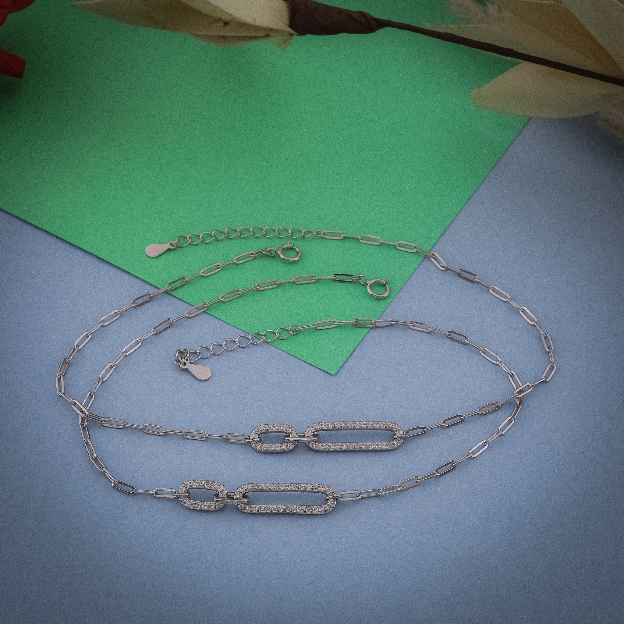 Lock Charm Anklet In 925 Sterling Silver - Vanika