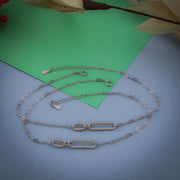 Lock Charm Anklet In 925 Sterling Silver - Vanika