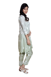Vanika Sage Bloom Chikankari Kurta Set