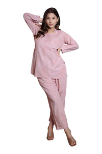 Vanika Blush Serenity Embroidered Co-ord Set