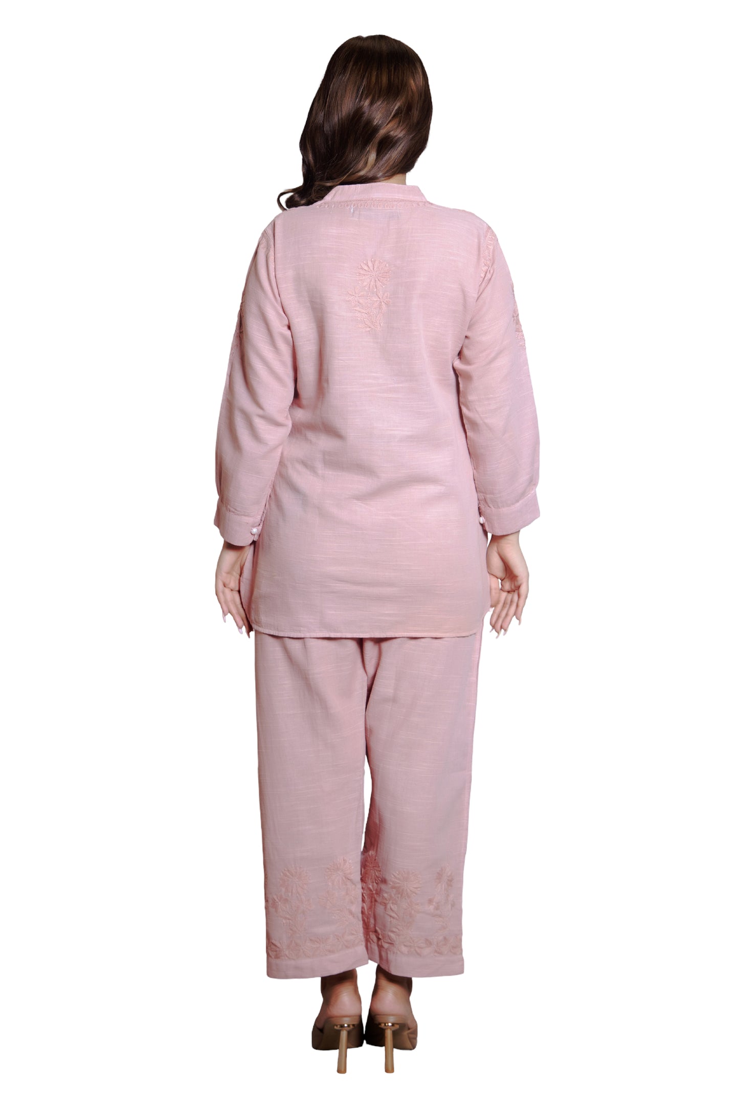Vanika Blush Serenity Embroidered Co-ord Set