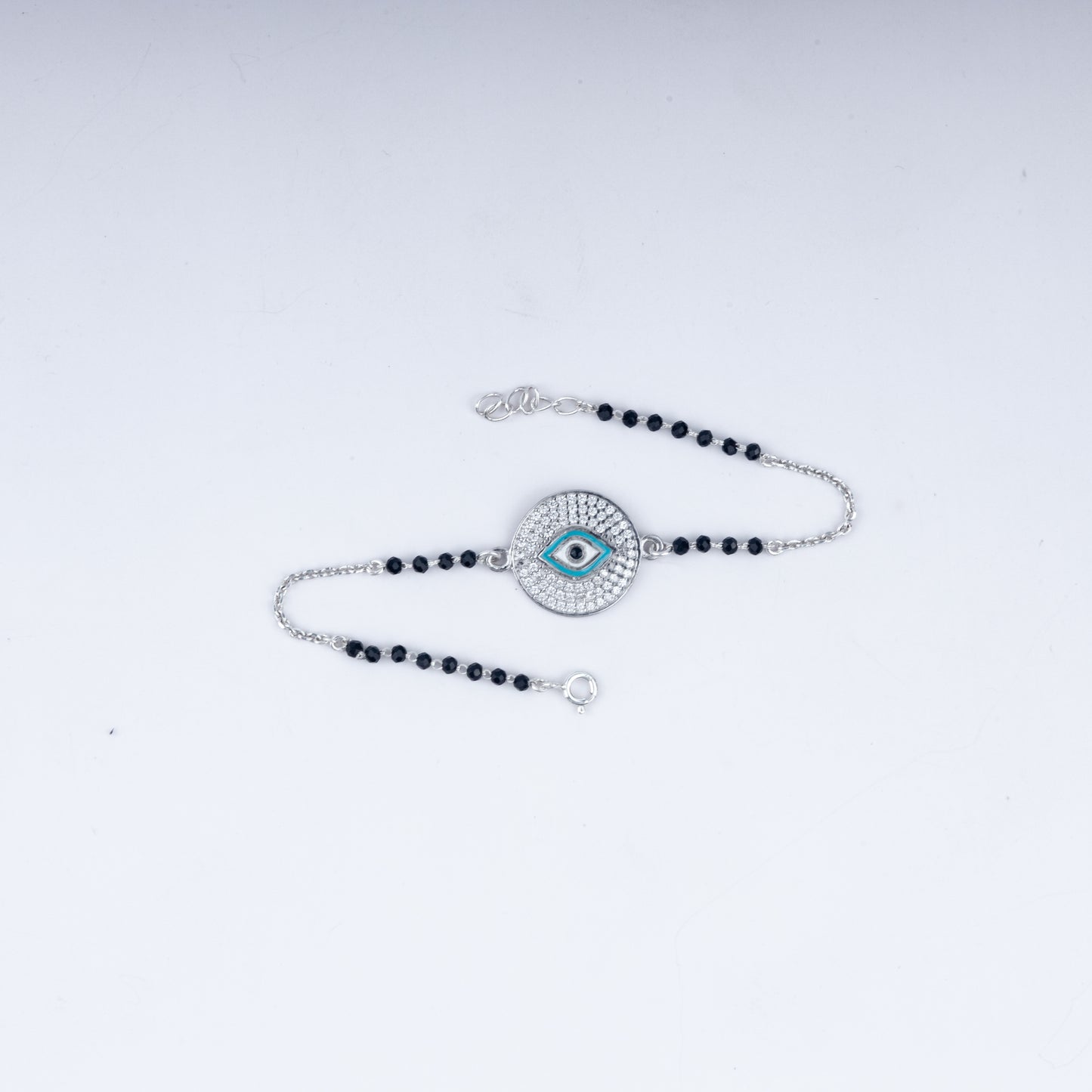 Evil Eye 925 Sterling Silver Rakhi – A Symbol of Timeless Protection & Love