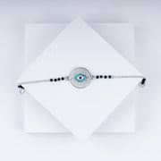Evil Eye 925 Sterling Silver Rakhi – A Symbol of Timeless Protection & Love