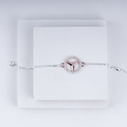 TriAura Rakhi – Rose Gold Accent in 925 Silver