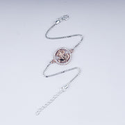 Circle of Blessings with 925 Sterling Silver – Ganesha CZ Rakhi Bracelet