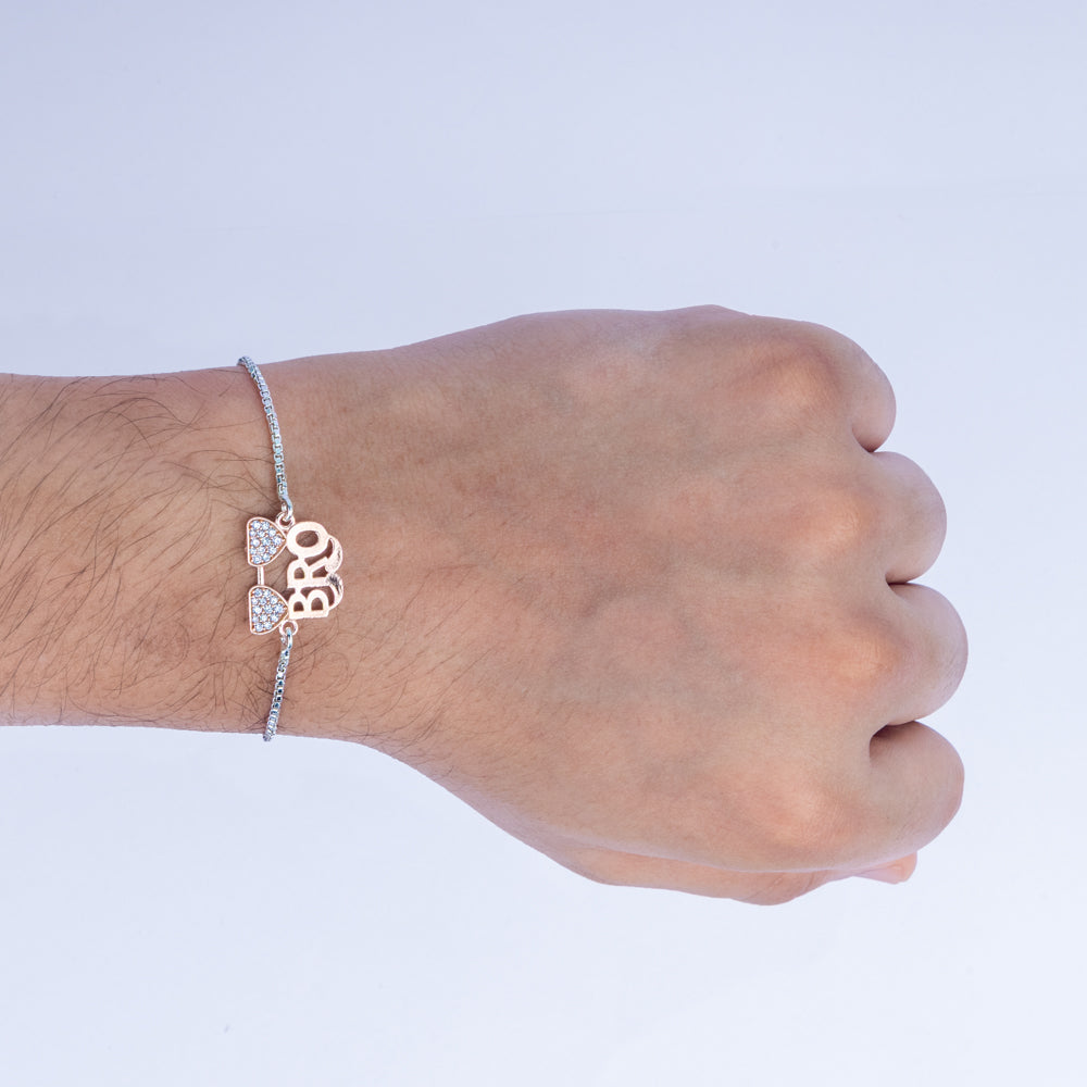 BRO Crown Rakhi – Sterling Silver with Rose Gold Touch