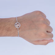 Circle of Blessings with 925 Sterling Silver – Ganesha CZ Rakhi Bracelet