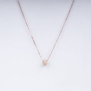 Eternal Sparkle Pendant Necklace in 925 Sterling Silver with Rose Gold Plating