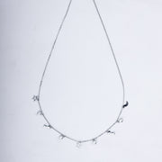Starlit Dreams Necklace in 925 Sterling Silver with CZ Charms