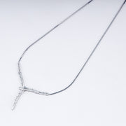 925 Sterling Silver Serpent Style Necklace – Sleek & Modern