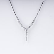 925 Sterling Silver Serpent Style Necklace – Sleek & Modern