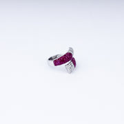 Foliage Twist Adjustable Cocktail Ring in 925 Sterling Silver