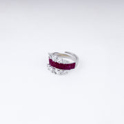 925 Silver Adjustable Foliage Ring – Vanika Signature Cocktail Piece