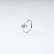 Crescent Spark Ring – 925 Sterling Silver