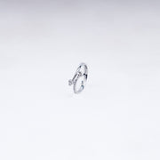 Cupid Curve CZ Ring in 925 Sterling Silver