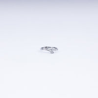 Cupid Curve CZ Ring in 925 Sterling Silver