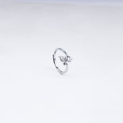 Blossom Gleam 925 Sterling Silver Adjustable Ring