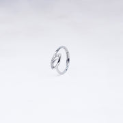 Luna Leaf 925 Silver Adjustable Ring