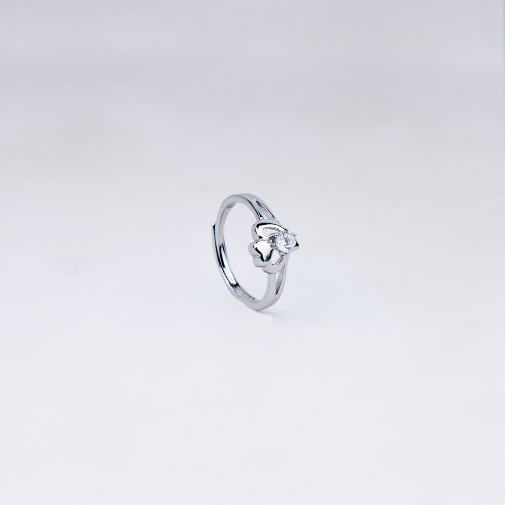 Aurora Bloom 925 Silver Floral Ring