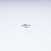 Luna Petal 925 Silver Open Marquise Ring