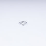 Luna Petal 925 Silver Open Marquise Ring