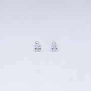 Vanika Timeless Square Solitaire CZ Stud Earrings