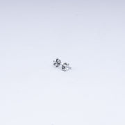 Vanika Classic Heart Solitaire CZ Stud Earrings in 925 Sterling Silver