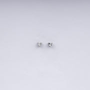 Vanika Classic Teardrop Solitaire CZ Stud Earrings in 925 Sterling Silver