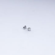 Vanika Classic Teardrop Solitaire CZ Stud Earrings in 925 Sterling Silver