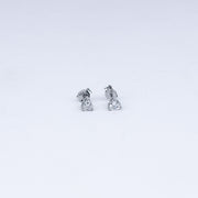Vanika Classic Teardrop Solitaire CZ Stud Earrings in 925 Sterling Silver