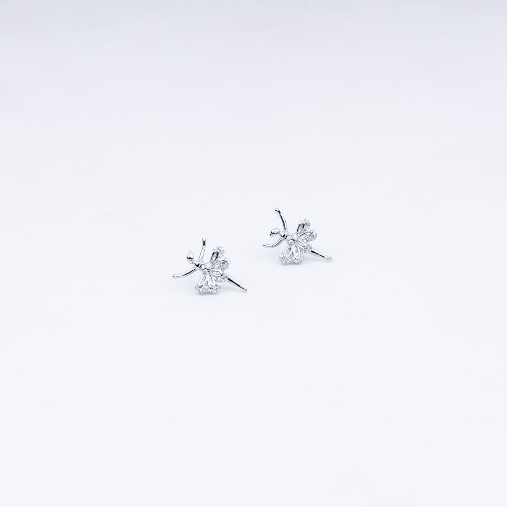 Floral Fantasy Zircon Necklace Set In 925 Sterling Silver