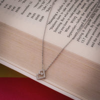 Heart Drop Pendant Chain In 925 Sterling Silver - Vanika 