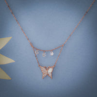 Beads And Butterfly Dreams Chain In 925 Sterling Silver - Vanika 