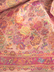 Blush Elegance Silk Blend Pink Designer Saree with Blouse Piece