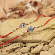 925 Silver Ganesha Rakhi Set – (Pack of 2)